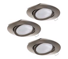 Eglo 31689 - SADA 3x LED Podhľadové svietidlo TEDO 3xGU10-LED/5W/230V