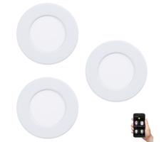 Eglo 33217 - SADA 3xLED RGBW Stmievateľné podhľadové svietidlo FUEVA LED/3W/230V