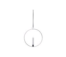 Eglo 411486 - LED Vianočná dekorácia FLAMME RING 1xLED/0,06W/1xAA strieborná