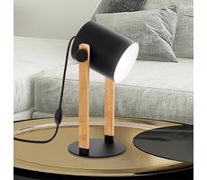 Eglo 43519 - Stolná lampa HORNWOOD 1xE27/28W/230V - FSC certifikované