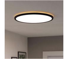 Eglo 901441 - LED Vonkajšie stropné svietidlo ROVITO 16,8W/230V pr.50cm IP44 čierna