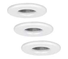 Eglo 94977 - SADA 3x LED kúpeľňové svietidlo IGOA 1xGU10/3,3W/230V IP44