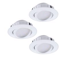 Eglo 95857- SADA 3x LED Stmievateľné podhľadové svietidlo PINEDA 1xLED/5,5W/230V