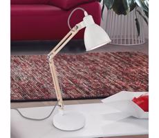 Eglo 96957 - Stolná lampa TORONA 1 1xE14/28W/230V biela