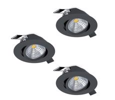 Eglo Eglo 900747 - SADA 3x LED Stmievateľné podhľadové svietidlo SALICETO LED/6W/230V