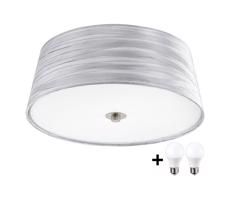 Eglo Eglo 94306- LED Stropné svietidlo FONSEA 1 2xE27/9W/230V strieborná