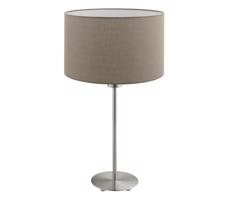 Eglo - LED  Stolná lampa TUNJA 1xE27/60W/230V 38,5 cm matný chróm/taupe