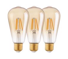 Eglo SADA 3x LED Žiarovka VINTAGE ST64 E27/4W/230V 2200K - Eglo 12851