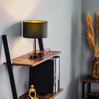 Euluna Golden Roller lampa výška 30cm čierna/zlatá