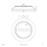 EVN Catino LED stropné svietidlo, senzor, 40 cm