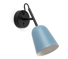 FARO Barcelona FARO 28274 - Nástenná lampa STUDIO 1xE14/8W/230V modrá/čierna