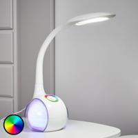 Flexibilná stolová LED lampa Paula, biela