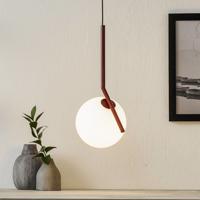 FLOS IC S1 designer závesná lampa, červená Ø 20 cm