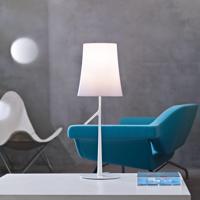 Foscarini Birdie piccola LED stolová lampa biela stmavená