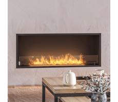 InFire InFire - Vstavaný BIO krb 49,4x124,4 cm 6kW čierna