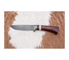 Jiří Čurda Exkluzívny damaškový nôž 13 cm ironwood/ťavia kosť