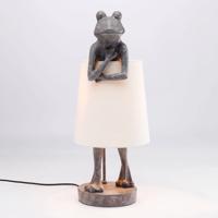 KARE Stolná lampa Animal Frog sivá