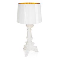 Kartell Bourgie stolová LED lampa E14, biela/zlatá