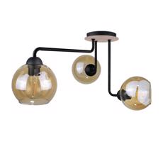 Keter Lighting Prisadený luster MONDE WOOD 3xE27/60W/230V