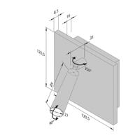 Lampa na čítanie BL1-LED, oceľ