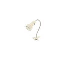 Lampa s klipom LOLEK 1xE14/24W/230V biela