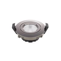 LED bodový podhľad Diled, Ø 8,5 cm, 6 W, 3 000 K, chróm