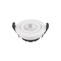 LED bodový podhľad Diled, Ø 8,5 cm, 6 W, Dim-To-Warm, biely