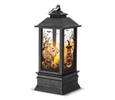 LED Dekorácia HALLOWEEN LED/3xAAA/teplá biela lampáš s tekvicami