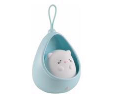 LED Detské orientačné svietidlo so senzorom KITTY LED/0,5W/5V USB modrá