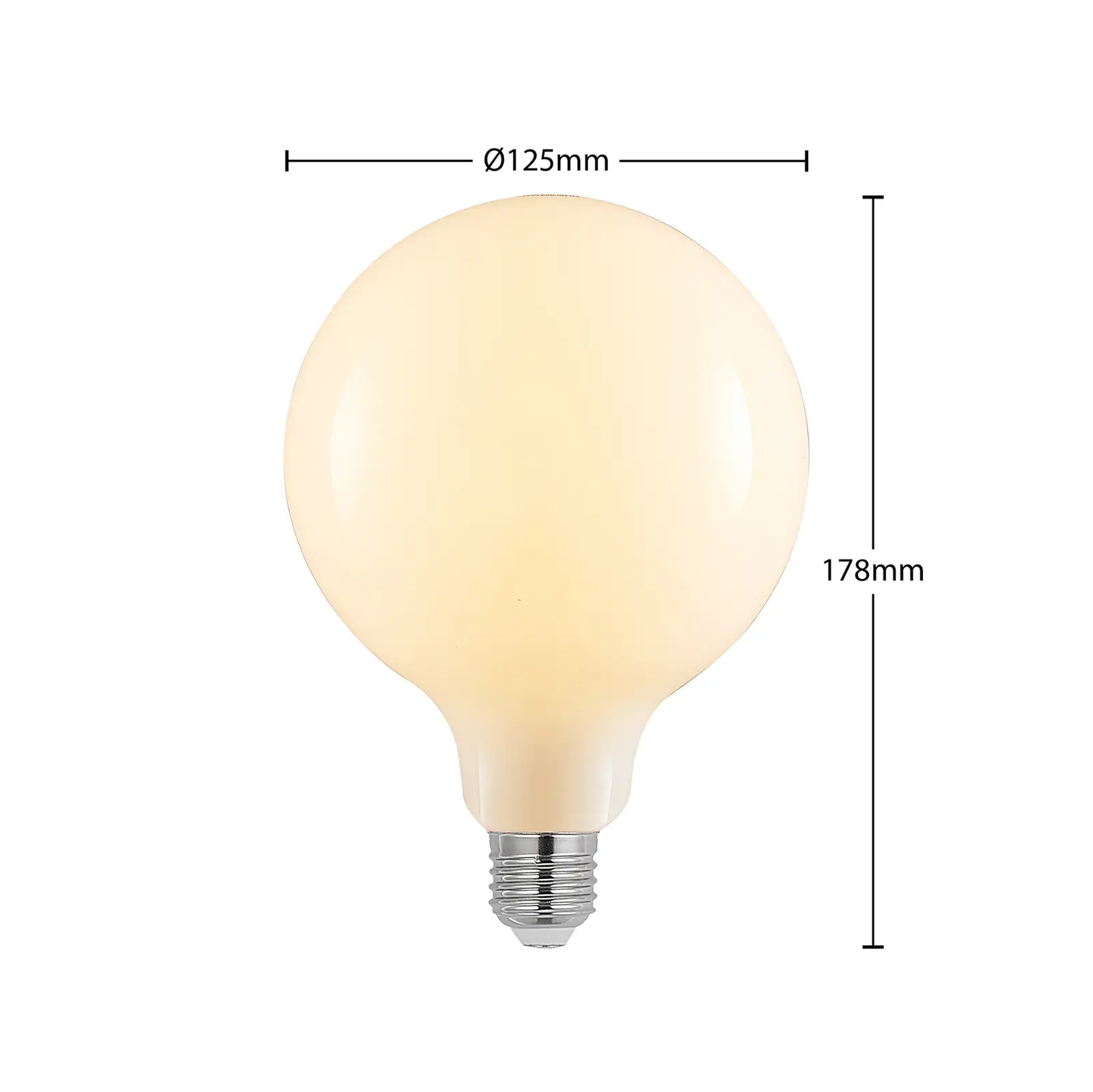 LED E27 6W 2.700K G125 stmievateľná opál sada 2ks