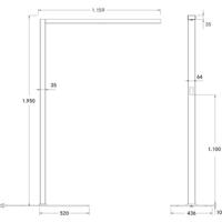 LED lampa Bevon mikroprizma priame/nepriame