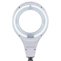 LED lupa MAULmakro, stojan, biela