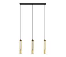 LED Luster na lanku BARS 3xGU10/4,8W/230V zlatá