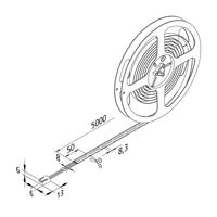 LED pásik Basic-Tape S, IP54, 3 000 K, dĺžka 500 cm