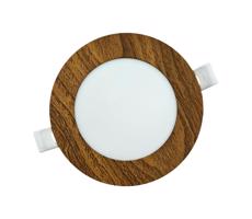 LED Podhľadové svietidlo CIRCLE LED/6W/230V 4200K 11,8 cm hnedá