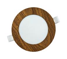 LED Podhľadové svietidlo CIRCLE LED/6W/230V 4200K pr. 11,8 cm hnedá