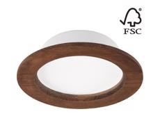 LED Podhľadové svietidlo WOODY SPOT LED/12,5W/230V 3000K čerešňa ø 16 cm