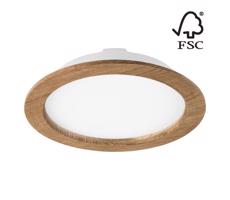 LED Podhľadové svietidlo WOODY SPOT LED/23,5W/230V 4000K orech ø 23,5 cm