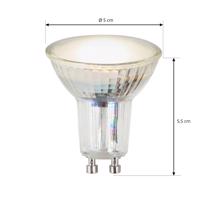 LED reflektor GU10 4,5W 3 000 K 120° sklo