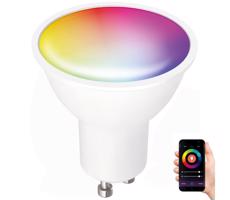 LED RGB Inteligentná stmievateľná žiarovka GU10/5W/230V 2700-6500K Wi-Fi Tuya