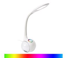 LED RGB Stmievateľná stolná lampa LED/7W/230V biela