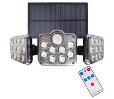 LED Solárny reflektor so senzorom pohybu LED/20W/3,7V 1200 mAh IP44 + DO