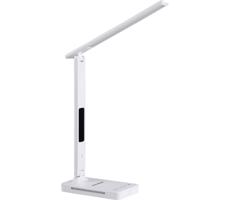 LED Stm. lampa s bezdr. nab. QI, displejom a USB portom LED/7W/230V 3000-6000K