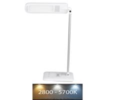 LED Stmievateľná dotyková stolná lampa s bezdrôtovým nabíjaním USB LED/16W/230V