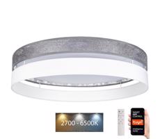 LED Stmievateľné stropné svietidlo LIMA LED/36W/230V Wi-Fi Tuya + DO strieborná/biela