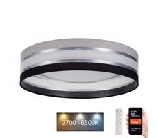 LED Stmievateľné stropné svietidlo SMART CORAL 24W/230V Wi-Fi Tuya čierna/šedá +DO