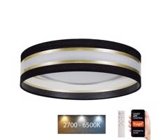 LED Stmievateľné stropné svietidlo SMART CORAL LED/24W/230V Wi-Fi Tuya čierna + DO