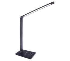 LED Stolná lampa s bezdrôtovým nabíjaním VARIO LED/5W/230V 3000-6000K čierna