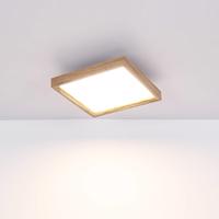 LED stropné svietidlo Cinderella wood CCT 30 x 30 cm