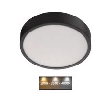 LED Stropné svietidlo LED/21W/230V 3000/3500/4000K pr. 22,5 cm čierna